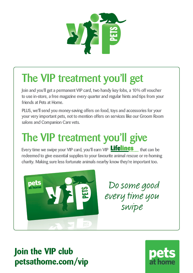 Pets at home vip sales club